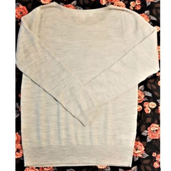 LOFT light grey sweater size MP - Picture 3 of 8
